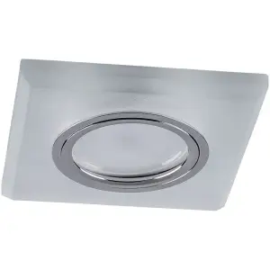 Светильник точечный Feron CD8170 со светодиодной подсветкой 15LED*2835 SMD 4000K, MR16 50W G5.3, белый матовый, с драйвером в комплекте