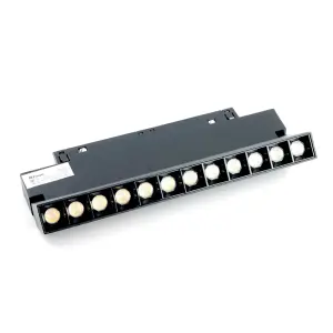 Светильник светодиодный трековый низковольтный 12W, 1080 Lm, 4000К, 30 градусов, черный, MGN301 Feron