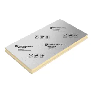 Плита теплоизоляционная LOGICPIR PROF СХМ/СХМ (стеклохолст)Г2 L-2235х1185х90 в упак. 6 плит 1,4302 м3, 15,8908 м2, 2 упак на поддоне