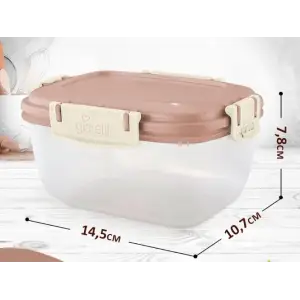 Контейнер для продуктов Sugar&Spice Барбарис герметичный 0,45л прямоугольный фисташка