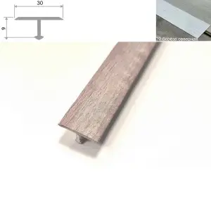 Порог АПТ 30 алюминиевый 2700*30*9 мм одноуровневый (22 берёза северная)