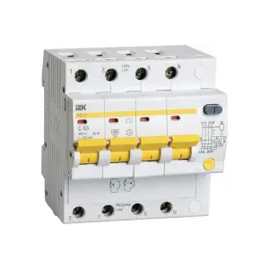 Выключатель автоматический диф. тока 4п АД-14 63А 4.5кА х-ка С IEK MAD10-4-063-C-030