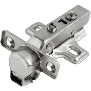Петля мини мебельная полунакладная с доводчиком STAHIBURO D26 Clip-On, 2шт хром