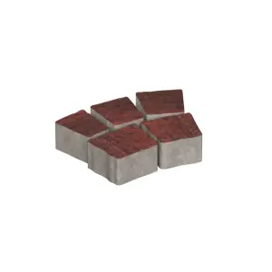 Плитка тротуарная Антик Вулкан (5 элем.) Color mix верхний прокрас СИЯН 60мм(6,939м2/12 компл/поддон)