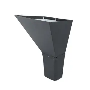 Воронка водосборная прямоугольная Vortex 127мм RAL 7024
