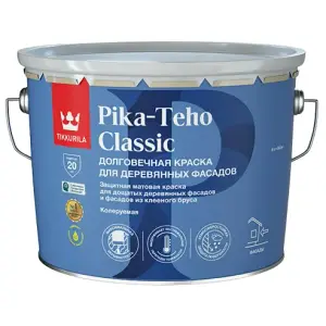 Краска для домов TIKKIVALA (Tikkurila) PIKA-TEHO CLASSIC A матовая 9л