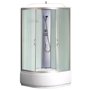 Кабина душевая Loranto CS-6690 F, 90*90*215, выс. матовая, стекло 4мм, поддон 40 см