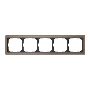 Рамка пятиместная ArtGallery Pure органическое стекло мокко SE GAL320605