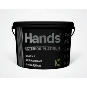 Краска ВД фасадная Hands Exterior ПРЕМИУМ Base C 9 л