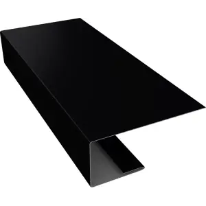 J-профиль RAL 9005 (чёрный) 0.45мм для софита 25*18*2м.п.