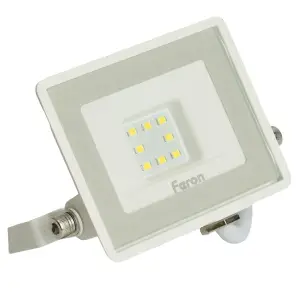 Прожектор светодиодный 10W 6400К IP65 1000Лм AC230V/50Hz, белый Feron, LL-918