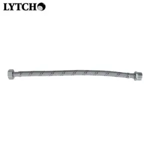 Подводка гибкая для воды 1/2" вн-нар 30 см, стальная оплетка (Lytcho)