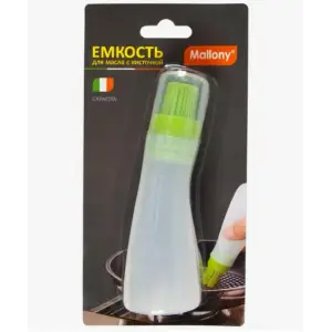 Емкость для масла с кисточкой CAPACITA, (силикон, пластик), размер: 4*13 см, Mallony