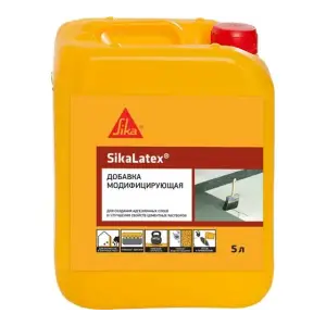 Добавка модифицирующая для цементных растворов SIKA Latex 5л