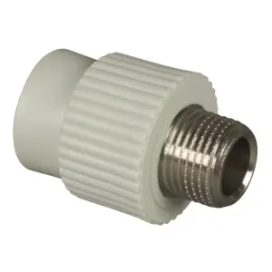 Муфта комбинированная PPR 20x3/4" с наружной резьбой Россия