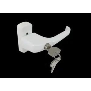 Ручка оконная SC 35(37)мм белая(9016) с ключом