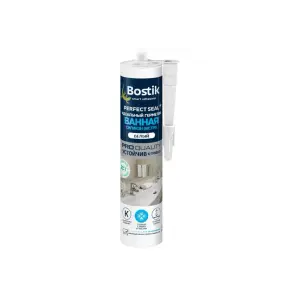 Герметик силиконовый BOSTIK Perfect Seal Ванная Экстра белый 280мл (Т-ра перевозки не ниже +5град)
