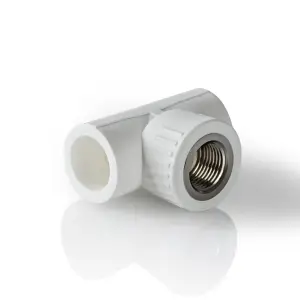 Тройник комбинированный PPR 20x1/2" BASE сталь с внутренней резьбой Россия