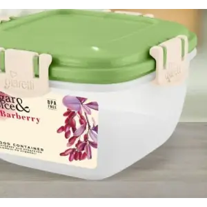 Контейнер для продуктов Sugar&Spice Барбарис герметичный 0,35л квадратный фисташка*