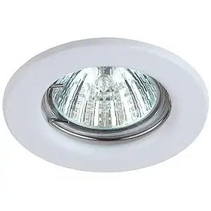 Светильник точечный ЭРА ST1 WH штампованный MR16,12V/220V, 50W белый