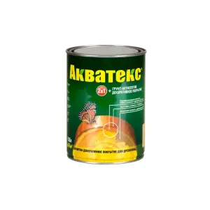 Основа алкидная Акватекс 2 в 1 - белый 0,8л УФ-защита, влажн. древесина 40%