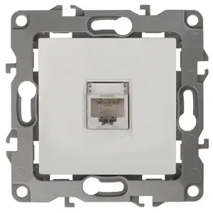 Розетка информационная СП Эра12, слоновая кость (RJ45), арт. 12-3107-02