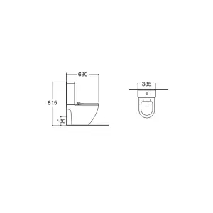 Унитаз-компакт AQUATEK ЕВРОПА напольный безободковый TORNADO с бачком 630*390*825мм, горизонтальный выпуск, тонкое сиденье soft-close, крепеж