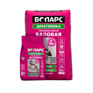 Шпаклевка гипсовая БОЛАРС БАЗОВАЯ белая 5 кг