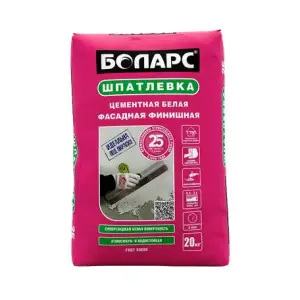 Шпаклевка фасадная финишная БОЛАРС ФИНИШНАЯ белая 20 кг