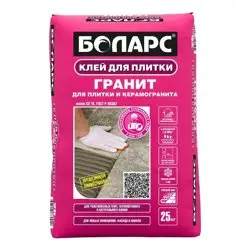 Клей плиточный БОЛАРС ГРАНИТ для керамогранита 25 кг