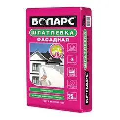 Шпаклевка фасадная БОЛАРС армированная влагостойкая 25 кг