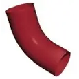 Колено 60 град. GL 90мм RAL 9003