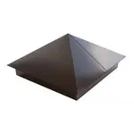Колпак на столбы для ограждений 390*390мм цвет 8017 (шоколад) 0,4мм