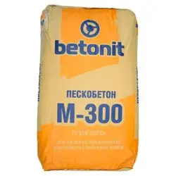 Сухая смесь М-300 пескобетон 25 кг БЕТОНИТ