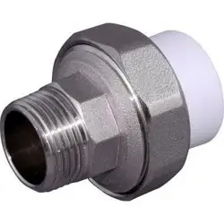 Муфта комбинированная разъемная PPR 32x3/4" с наружной резьбой (Американка) Россия