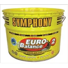 Краска ВД интерьерная акрилатная глубокоматовая SYMPHONY евро-баланс 2 2,7л