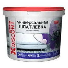 Шпатлевка ОРЕОЛ универсальная масляно-клеевая для внутренних работ ДИСКОНТ 4 кг