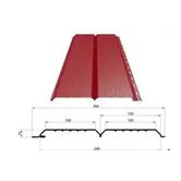 М/Сайдинг МП Ecosteel Matt **, L брус перфорированный, толщина 0.5 мм, размер 0,264*м2