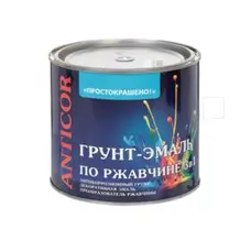 Грунт-эмаль по ржавчине 3 в 1 белая 2,7кг Простокрашено