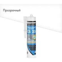Затирка-Герметик силиконовая CERESIT CS 25 эластичная прозрачная 280 мл