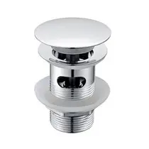Клапан донный WasserKRAFT Push-up A024 с переливом, латунь