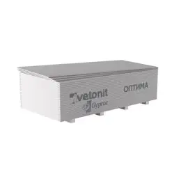 Гипсокартон ГКЛ Vetonit (Gyproc) Оптима ГСП-А-УК обычный 2500*1200*12,5 мм