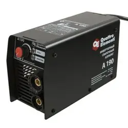 Сварочный аппарат инверторный QUATTRO ELEMENTI A 190 (190 А, ПВ 60%, до 4.0 мм, 3.6 кг, 160-240 В)