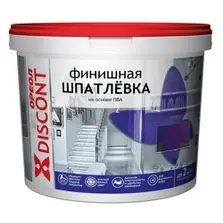 Шпатлевка ОРЕОЛ ДИСКОНТ финишная интерьерная водно-дисперсионная на основе ПВА 1,3кг