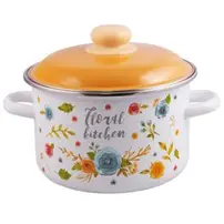 Кастрюля Appetite Floral kitchen 6RD201M эмаль 4л