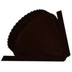 Заглушка конька полукруглого торцевая (Kонусная) Puretan RR 32 (тёмно-коричневый), МП