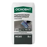 Гидроизоляция проникающая ОСНОВИТ АКВАСКРИН НС65 водоостанавливающая 8 кг