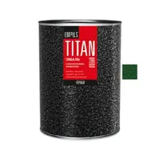 Эмаль ОРЕОЛ TITAN с молотковым эффектом алкидно-стирольная тёмно-зелёная 0,8 кг