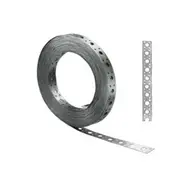 Перфорированная монтажная лента прямая 17х0,55 оцинкованная (бухта 25м)