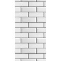 Панель ПВХ 0,25*2,7м фотопечать 8237 Белые кирпч (White Brick) 8мм